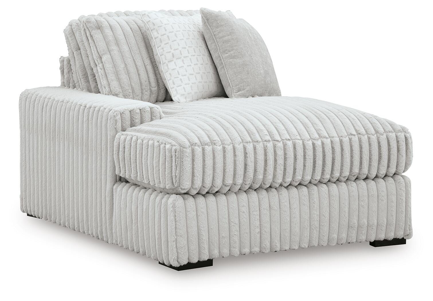 Stupendous 6-Piece LAF Chaise Sectional in Alloy