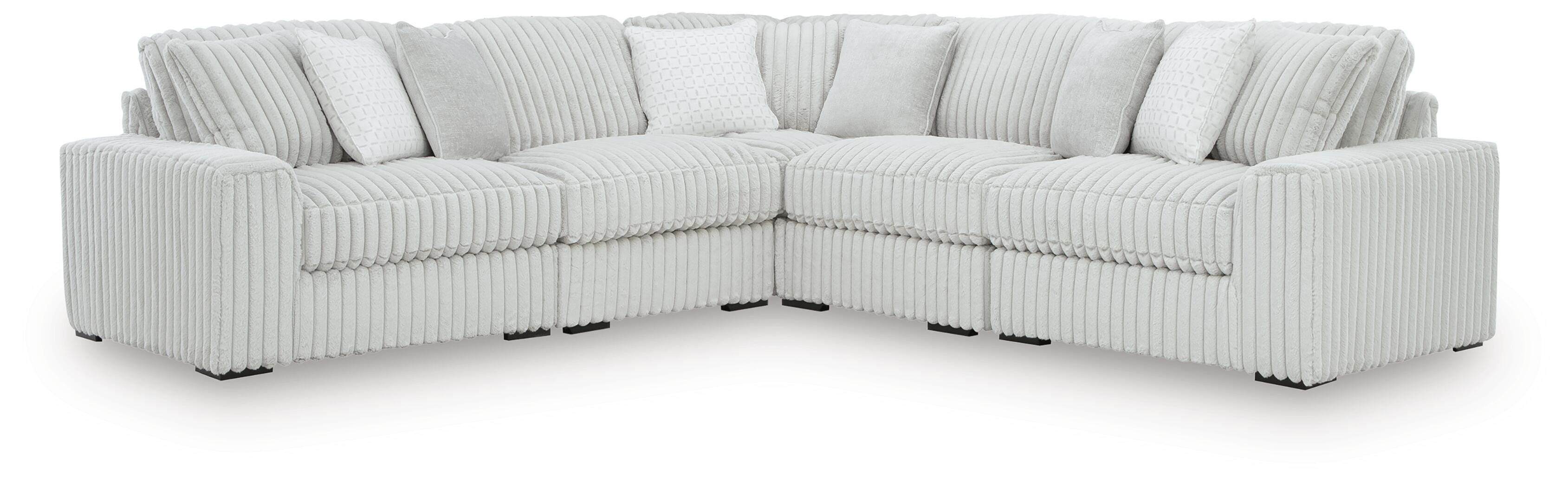 Stupendous 5-Piece Symmetrical Sectional in Alloy