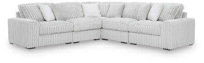 Stupendous 5-Piece Symmetrical Sectional in Alloy