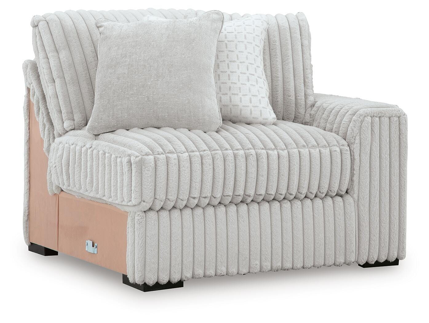 Stupendous 6-Piece LAF Chaise Sectional in Alloy