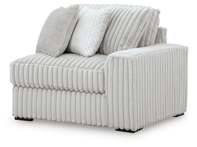 Stupendous 6-Piece LAF Chaise Sectional in Alloy