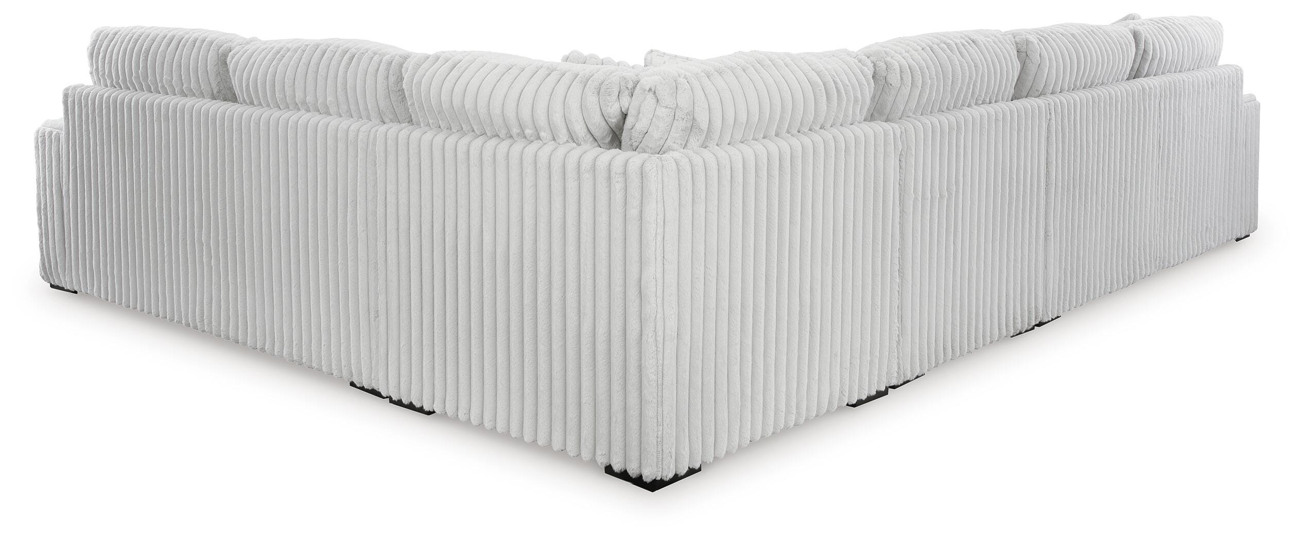 Stupendous 4-Piece Symmetrical Sectional in Alloy Velvet