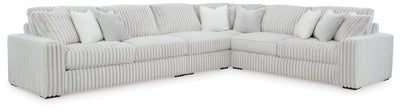 Stupendous 4-Piece Symmetrical Sectional in Alloy Velvet