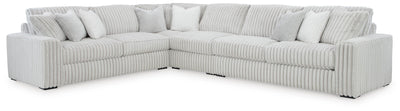 Stupendous 4-Piece Symmetrical Sectional in Alloy Velvet