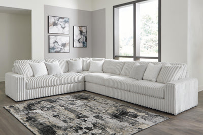 Stupendous 4-Piece Symmetrical Sectional in Alloy Velvet