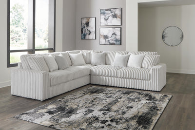 Stupendous 3-Piece Sectional in Alloy Velvet