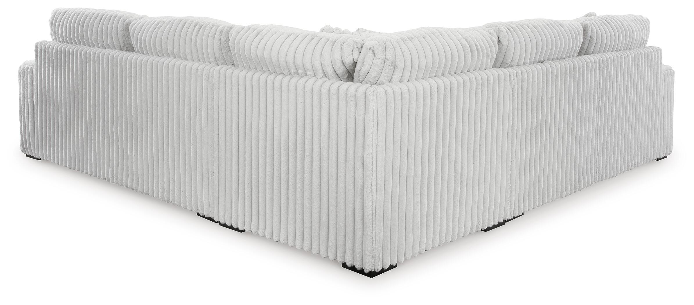 Stupendous 3-Piece Sectional in Alloy Velvet