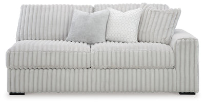 Stupendous 5-Piece Sectional with LAF Chaise in Alloy Velvet