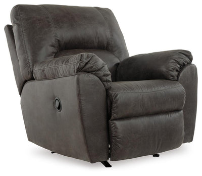 Tambo 2-Piece Sectional with Recliner in Pewter