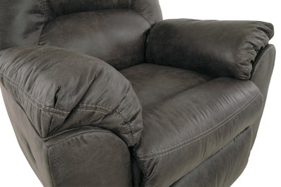 Tambo Rocker Recliner in Pewter Faux Leather