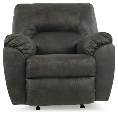 Tambo 2-Piece Sectional with Recliner in Pewter