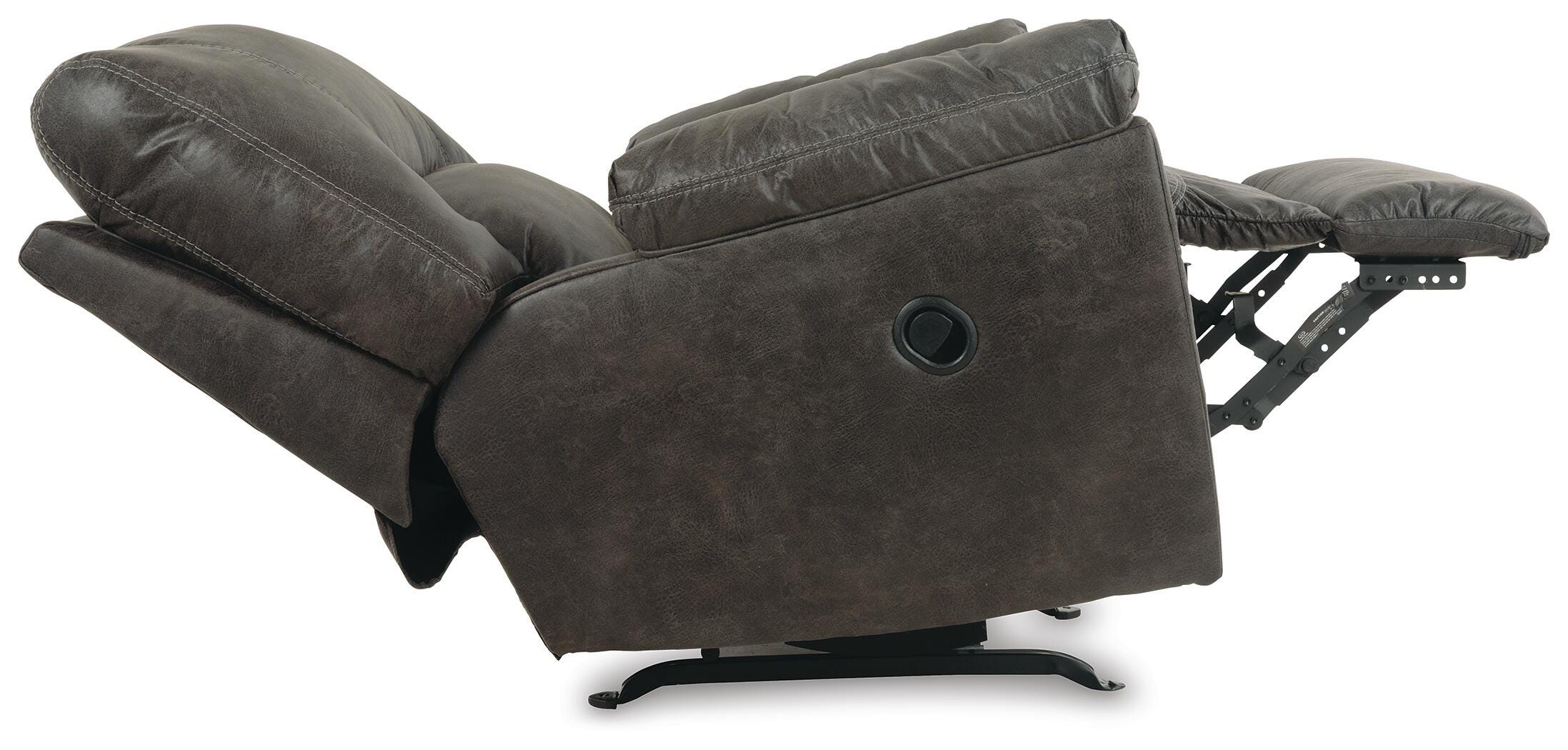 Tambo 2-Piece Sectional with Recliner in Pewter