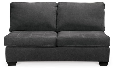 Ambee 3-Piece LAF Chaise Sectional in Slate Chenille