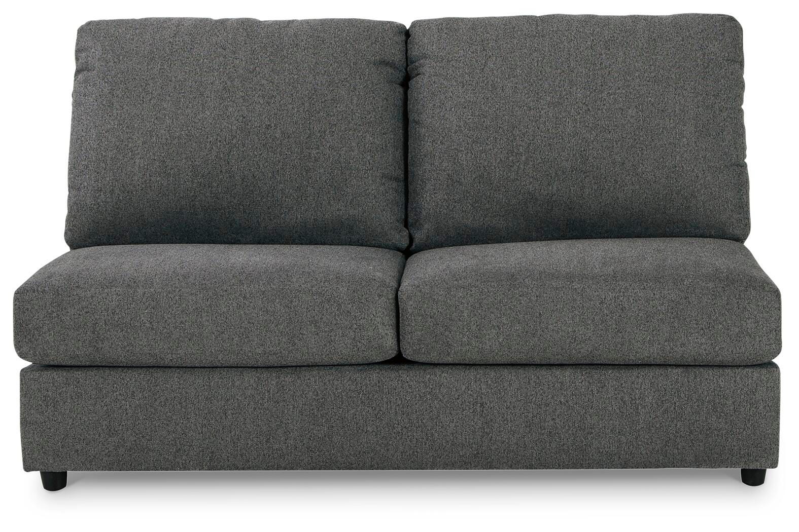 Edenfield 3-Piece LAF Chaise Sectional in Charcoal Chenille