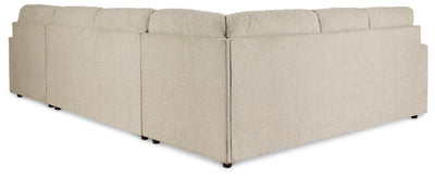 Edenfield 3-Piece RAF Chaise Sectional in Linen Chenille