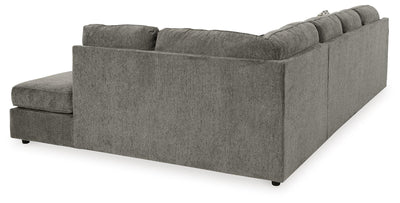 O'Phannon 2-Piece RAF Chaise Sectional in Putty Chenille