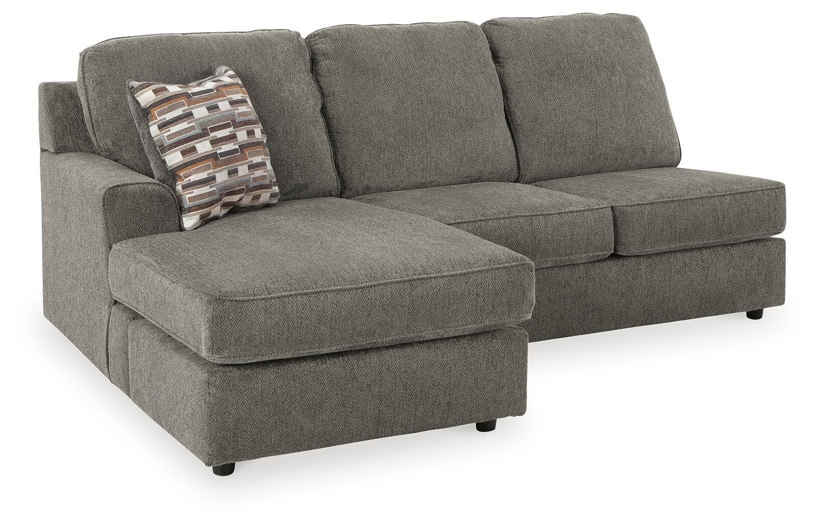 O'Phannon 2-Piece Sectional and Ottoman in Putty