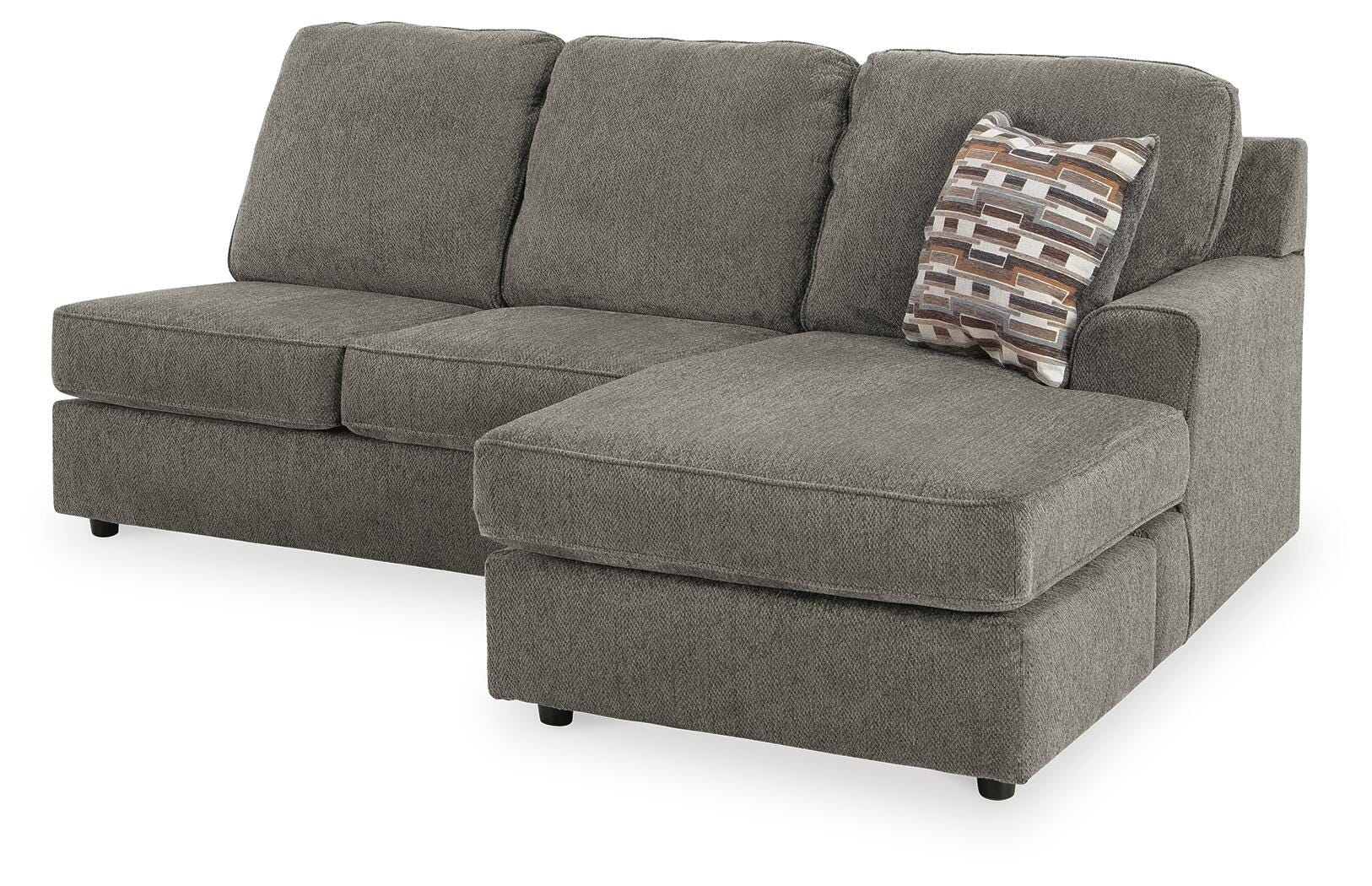 O'Phannon 2-Piece LAF Sectional and Ottoman in Putty