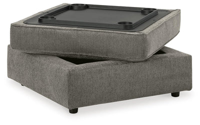 O'Phannon Ottoman With Storage in Putty Chenille