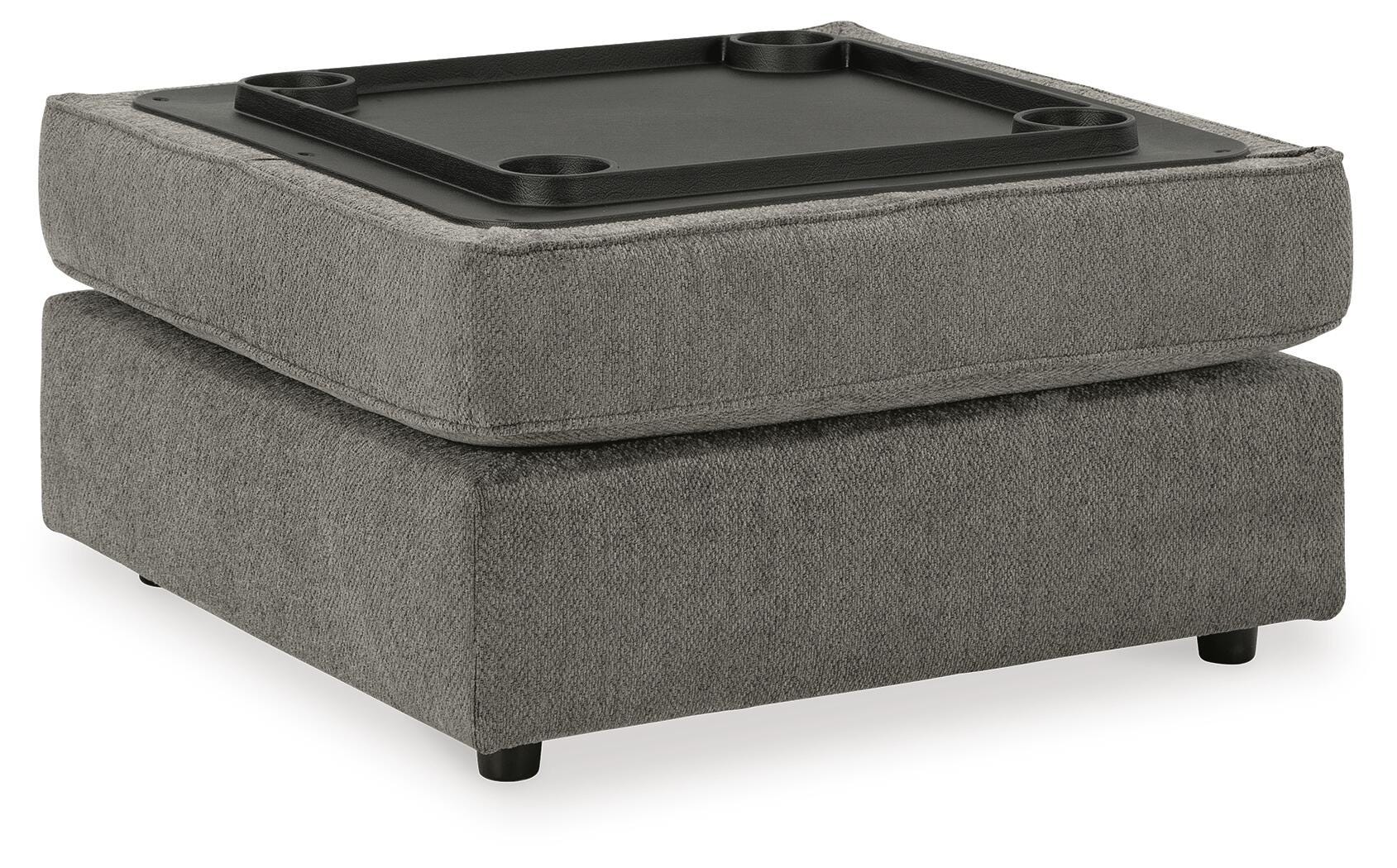 O'Phannon Ottoman With Storage in Putty Chenille