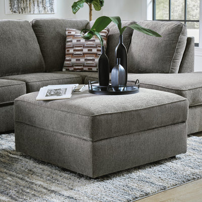 O'Phannon 2-Piece Sectional and Ottoman in Putty