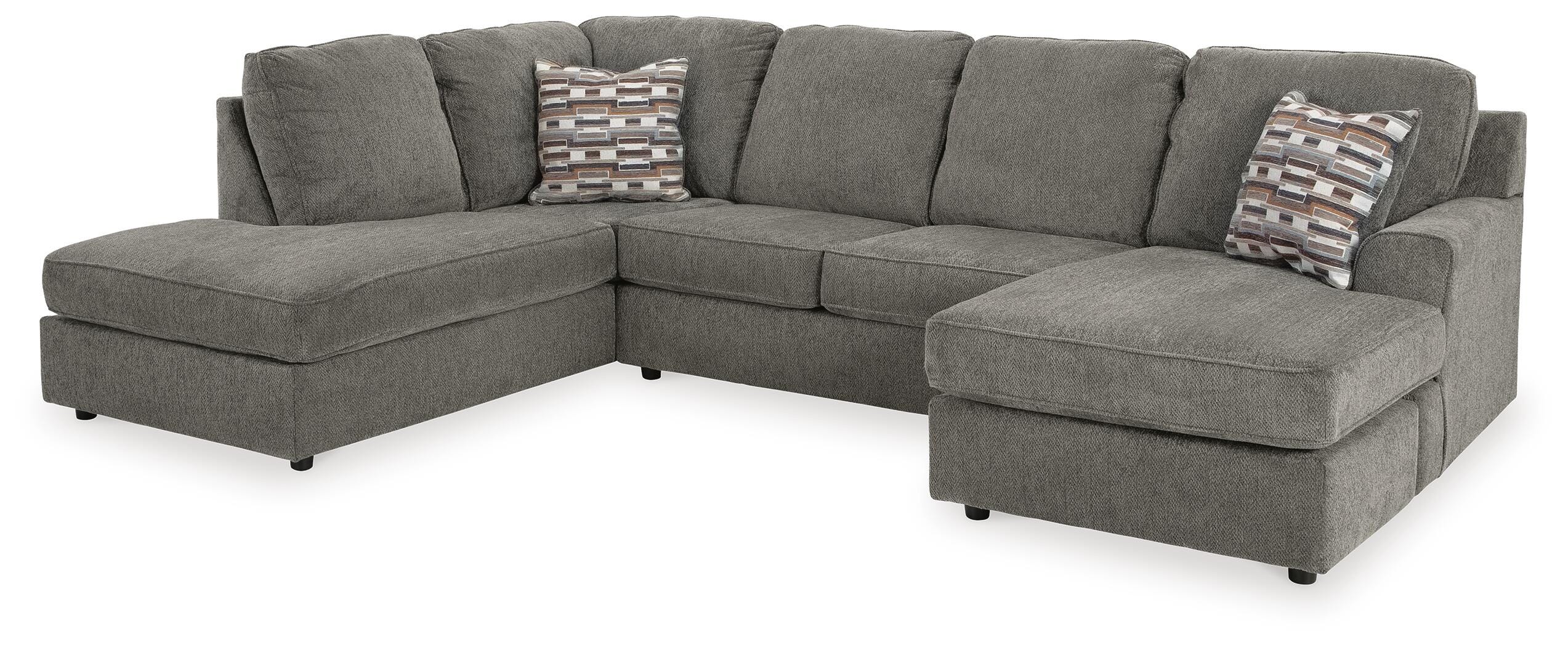 O'Phannon 2-Piece LAF Sectional and Ottoman in Putty