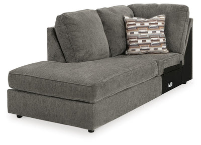 O'Phannon 2-Piece LAF Sectional and Ottoman in Putty