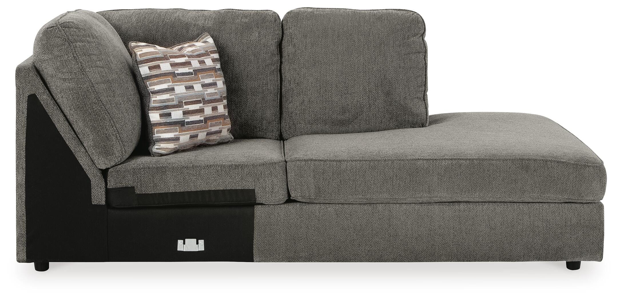 O'Phannon 2-Piece Sectional and Ottoman in Putty