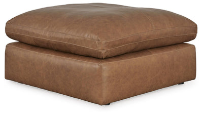 Emilia 5-Piece Sectional and Ottoman in Caramel