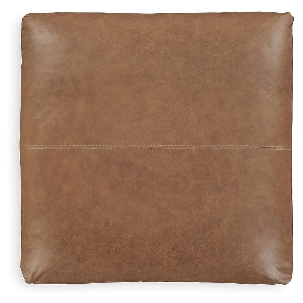 Emilia 3-Piece Sectional Sofa, 2-Piece Sectional Loveseat and Ottoman in Caramel