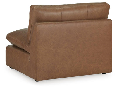 Emilia 5-Piece Sectional in Caramel Leather