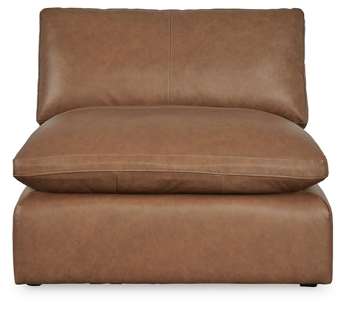Emilia 5-Piece Sectional in Caramel Leather