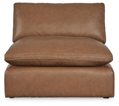 Emilia 5-Piece Sectional in Caramel Leather