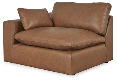 Emilia 5-Piece Sectional in Caramel Leather