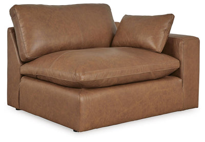 Emilia 5-Piece Sectional in Caramel Leather
