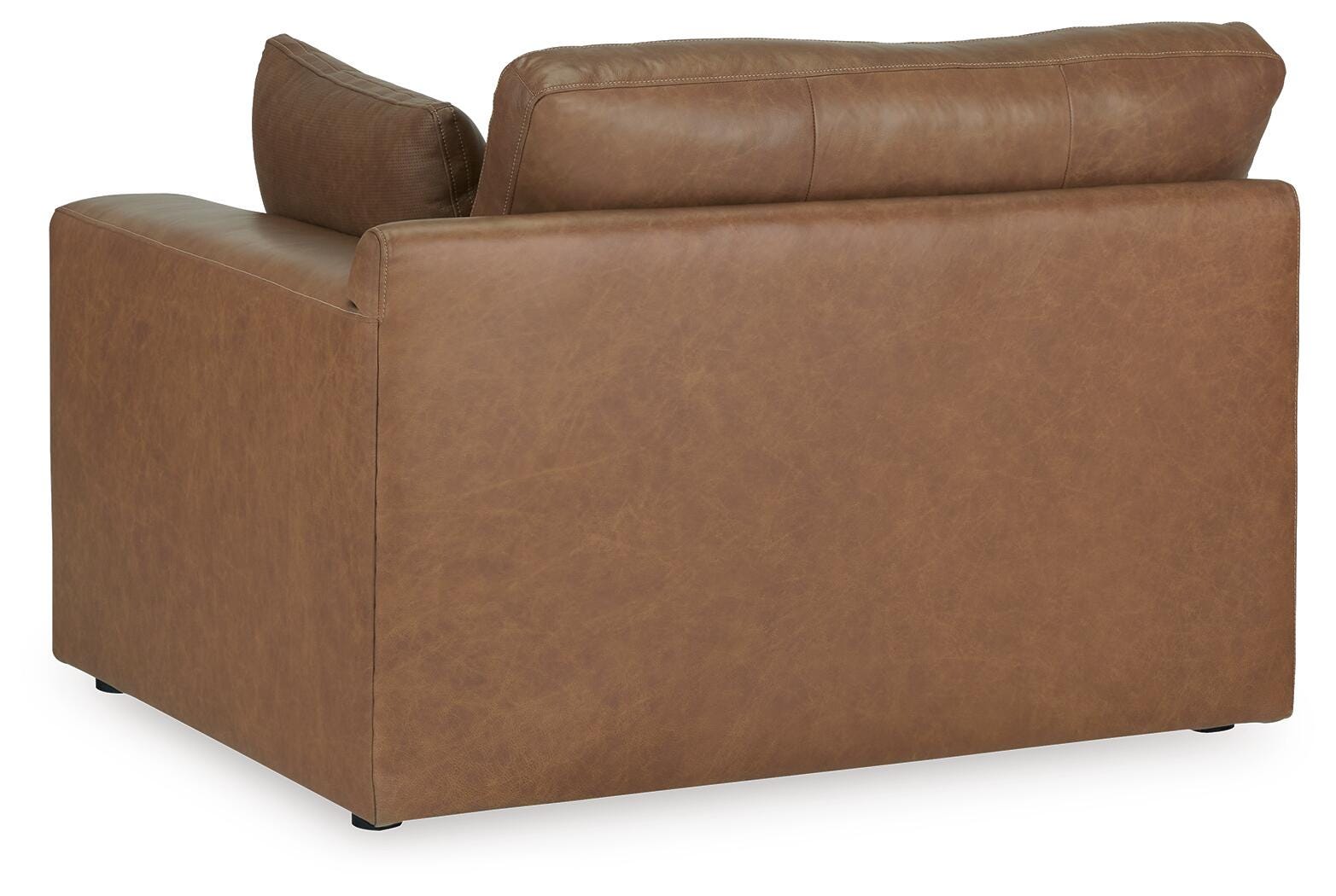 Emilia 5-Piece Sectional in Caramel Leather