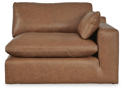 Emilia 7-Piece Sectional in Caramel Leather