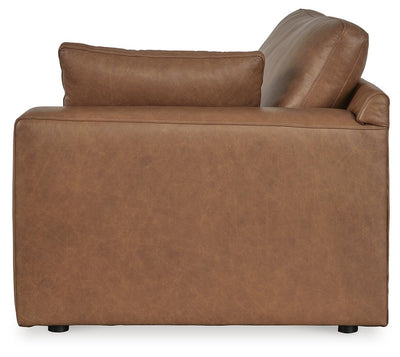 Emilia 5-Piece Sectional in Caramel Leather