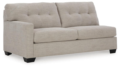 Mahoney 2-Piece RAF Chaise Sleeper Sectional in Pebble Chenille