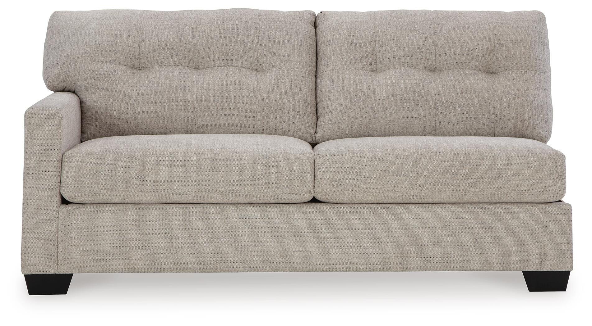 Mahoney 2-Piece RAF Chaise Sectional in Pebble Chenille