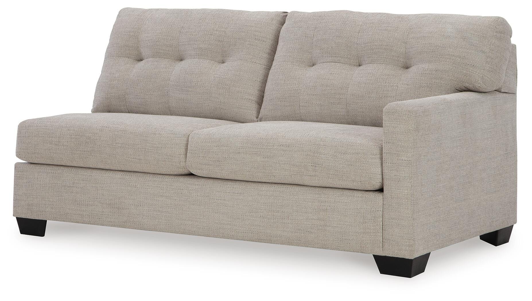 Mahoney 2-Piece LAF Chaise Sleeper Sectional in Pebble Chenille
