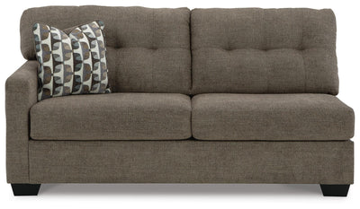 Mahoney 2-Piece Sleeper Sectional and Ottoman in Chocolate