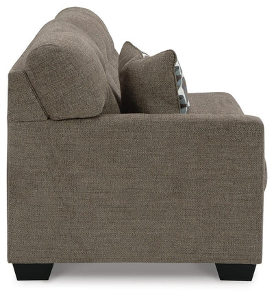 Mahoney 2-Piece RAF Chaise Sleeper Sectional in Chocolate Chenille