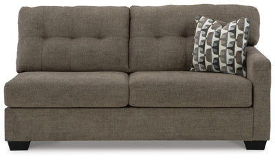 Mahoney 2-Piece LAF Chaise Sleeper Sectional in Chocolate Chenille