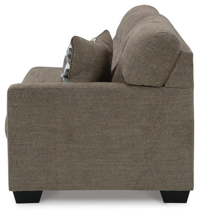 Mahoney 2-Piece LAF Chaise Sectional in Chocolate Chenille