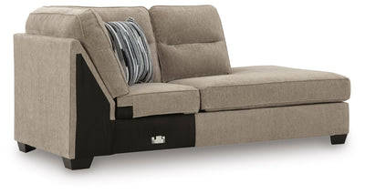 Olten 2-Piece RAF Chaise Sectional in Mocha Chenille