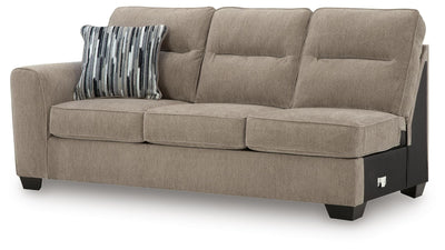 Olten 2-Piece RAF Chaise Sectional in Mocha Chenille