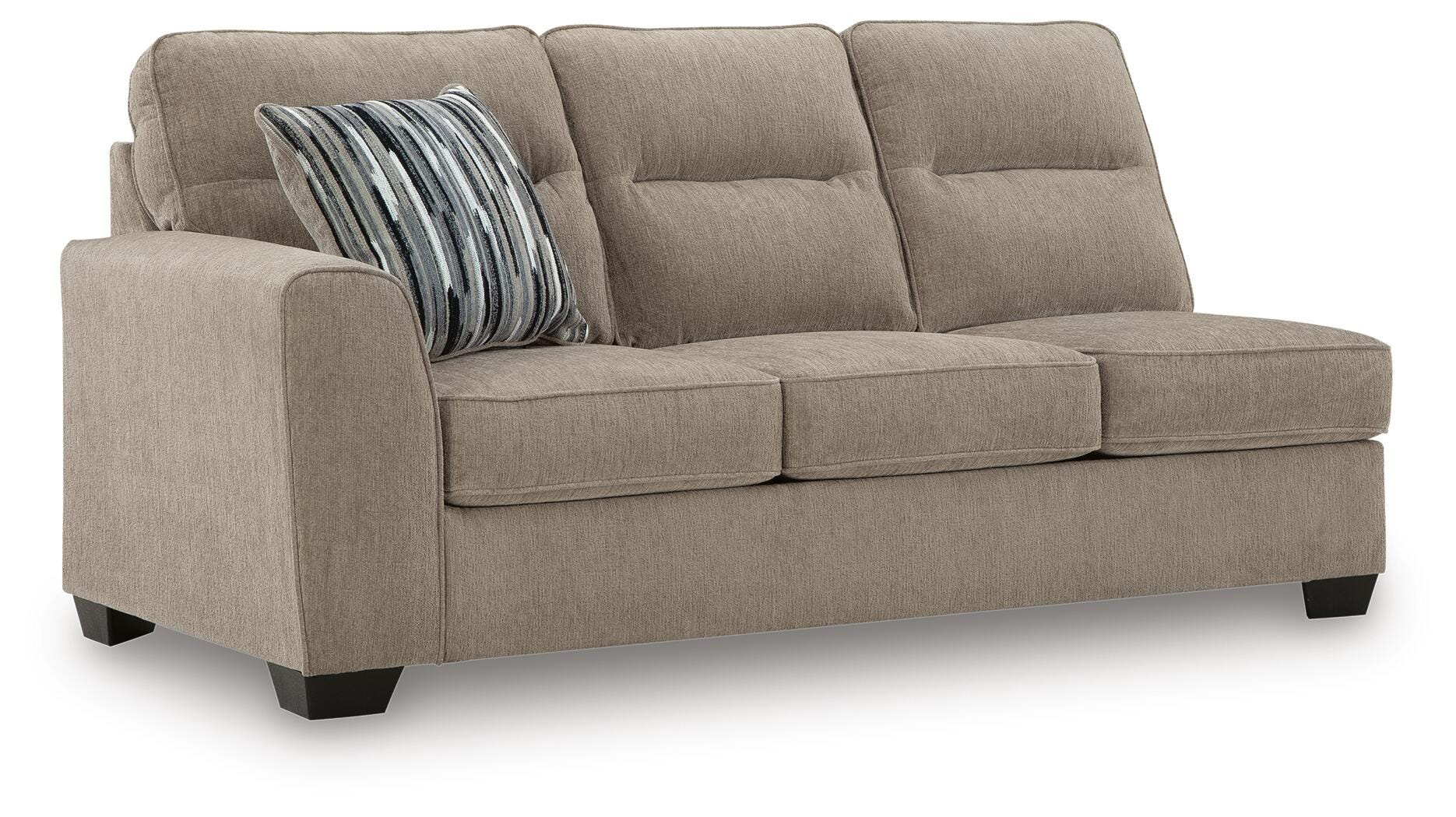 Olten 2-Piece RAF Chaise Sectional in Mocha Chenille