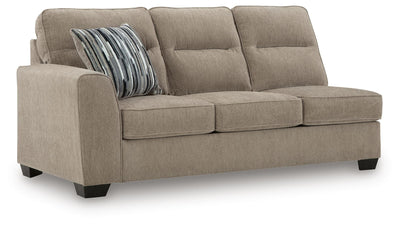 Olten 2-Piece RAF Chaise Sectional in Mocha Chenille