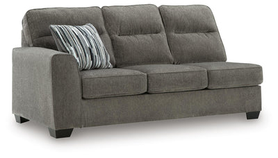 Olten 2-Piece RAF Chaise Sectional in Graphite Chenille